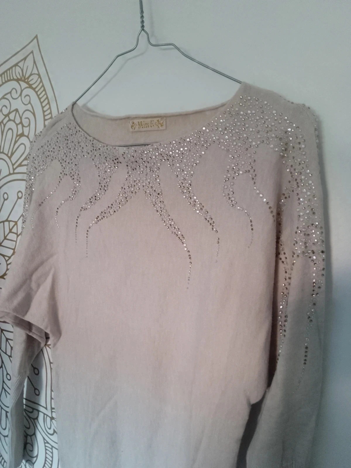 Lindo suéter bohemio beige talla 36 – photo 2